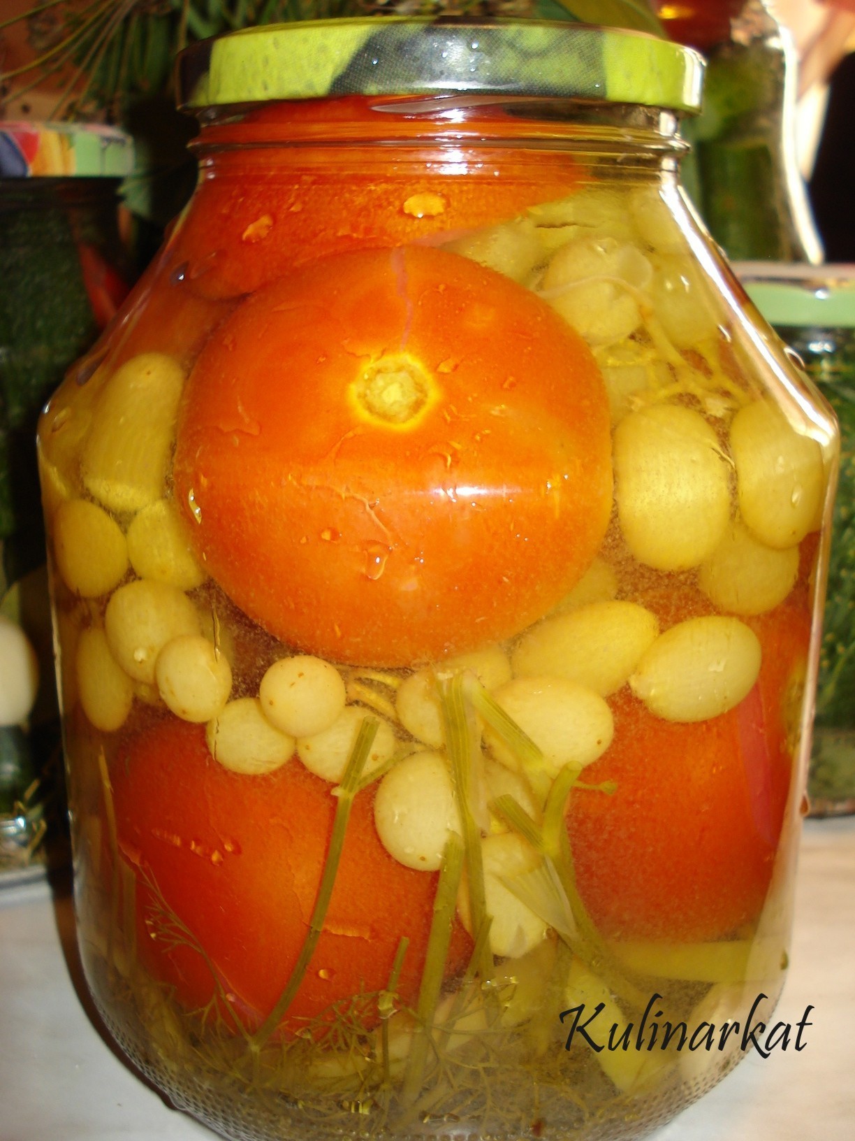 Сладкие маринованные помидоры на зиму - фото-рецепт