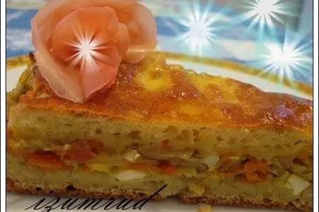 Пирог с капустой и яйцом