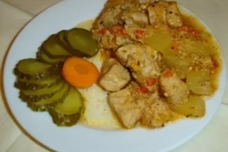 Сочное мясо под кисло-сладким соусом