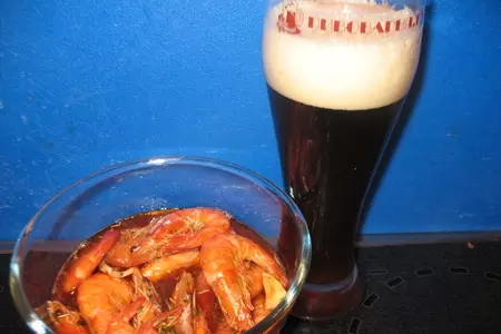 Креветки королевские к american brown  ale