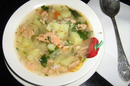 Фото к рецепту: Рыбный суп с  кус-кусом.