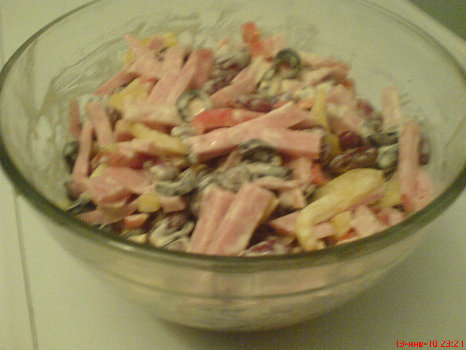 Салат из фасоли и ветчины рецепт с фото пошагово