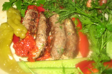 Армянские  колбаски "сигареты" с травами и овощами