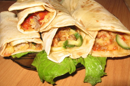Фото к рецепту: Бурито(burritos) домашние