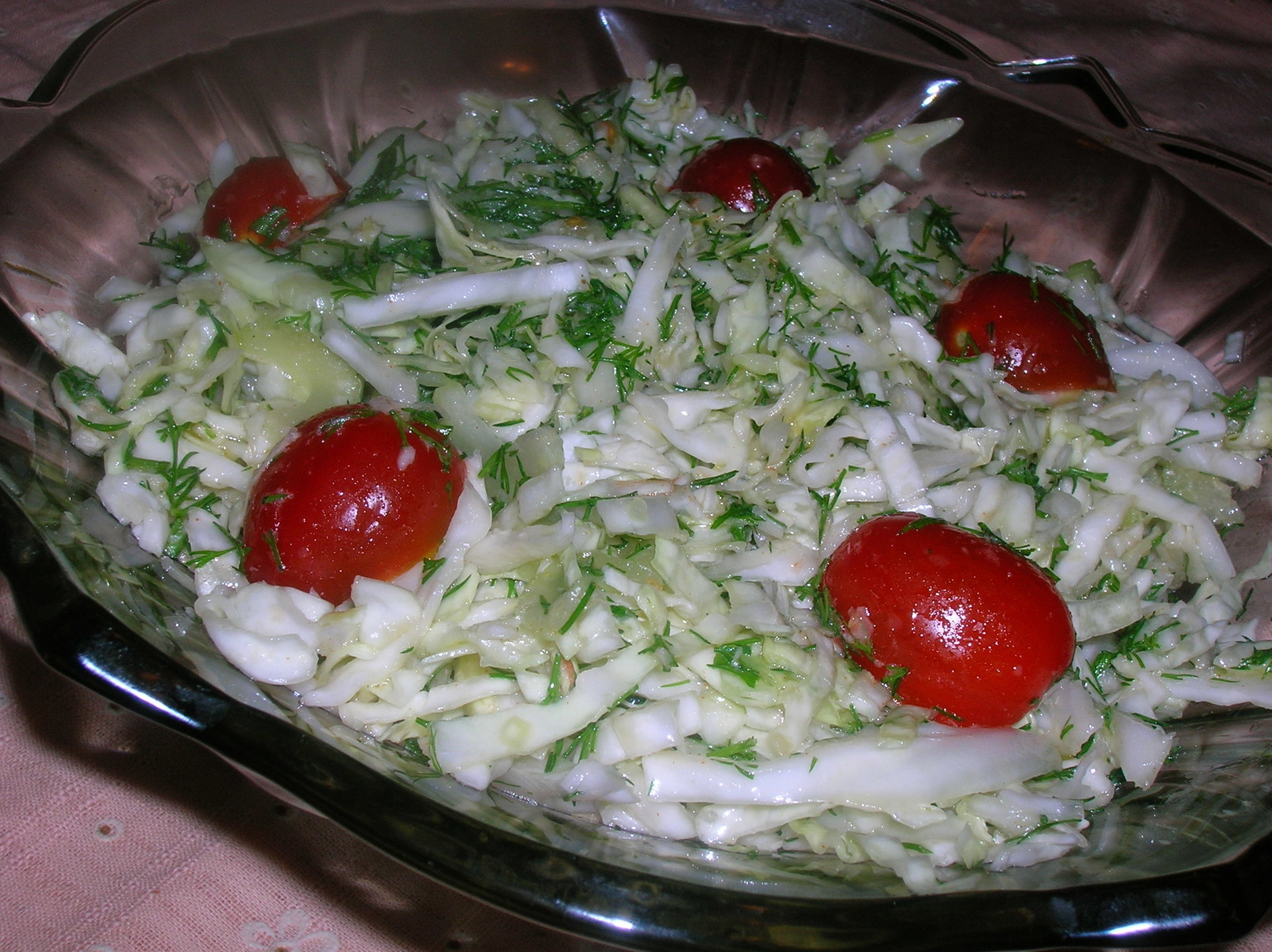 Салат из семги с пармезаном 