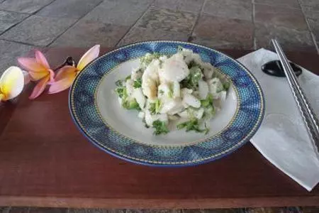 Raw wahoo with lime(рыба в лайме)