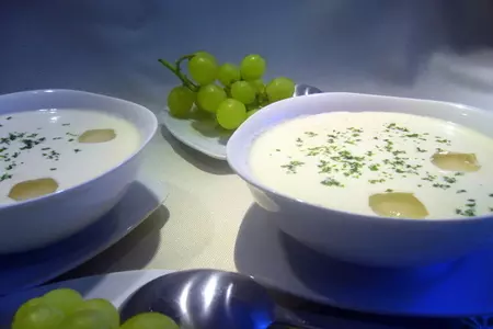 Холодный миндальный суп  "белый гаспачо - ajo blanco "