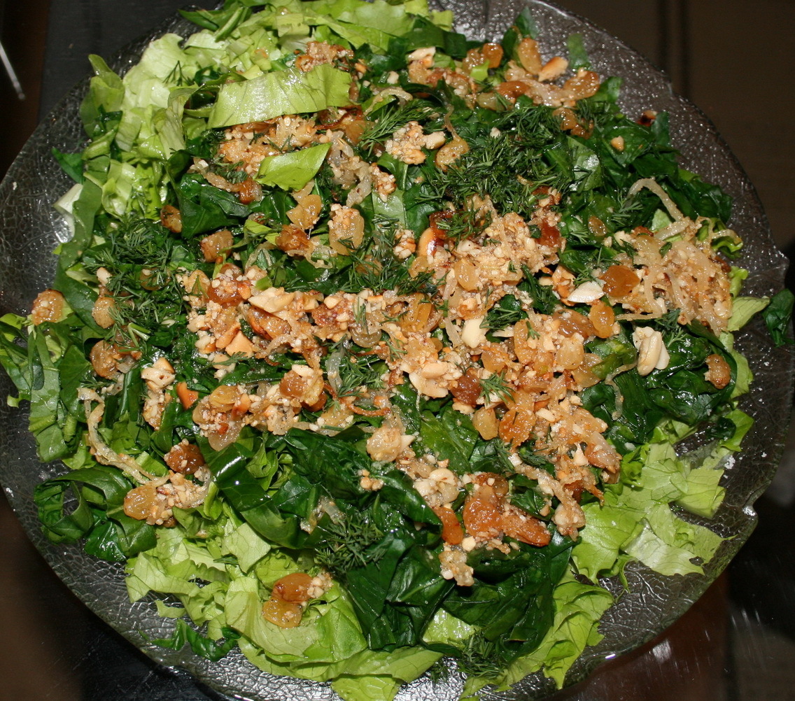 Зеленый салат рецепт