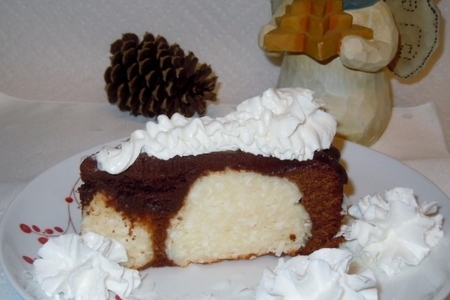 Снежки в шоколаде торт-сырник