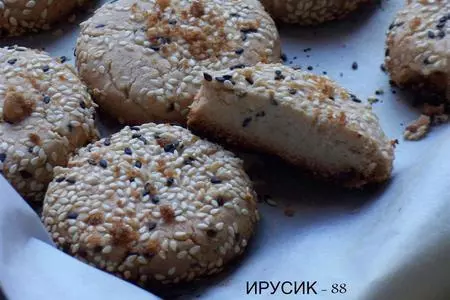 Имбирно тахиновое печенье по мотивам шортбред (shortbread)