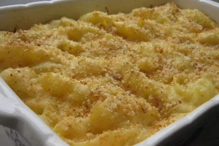 Запеканка "три сыра"  под хрустящей корочкой - (three cheese pasta bake).