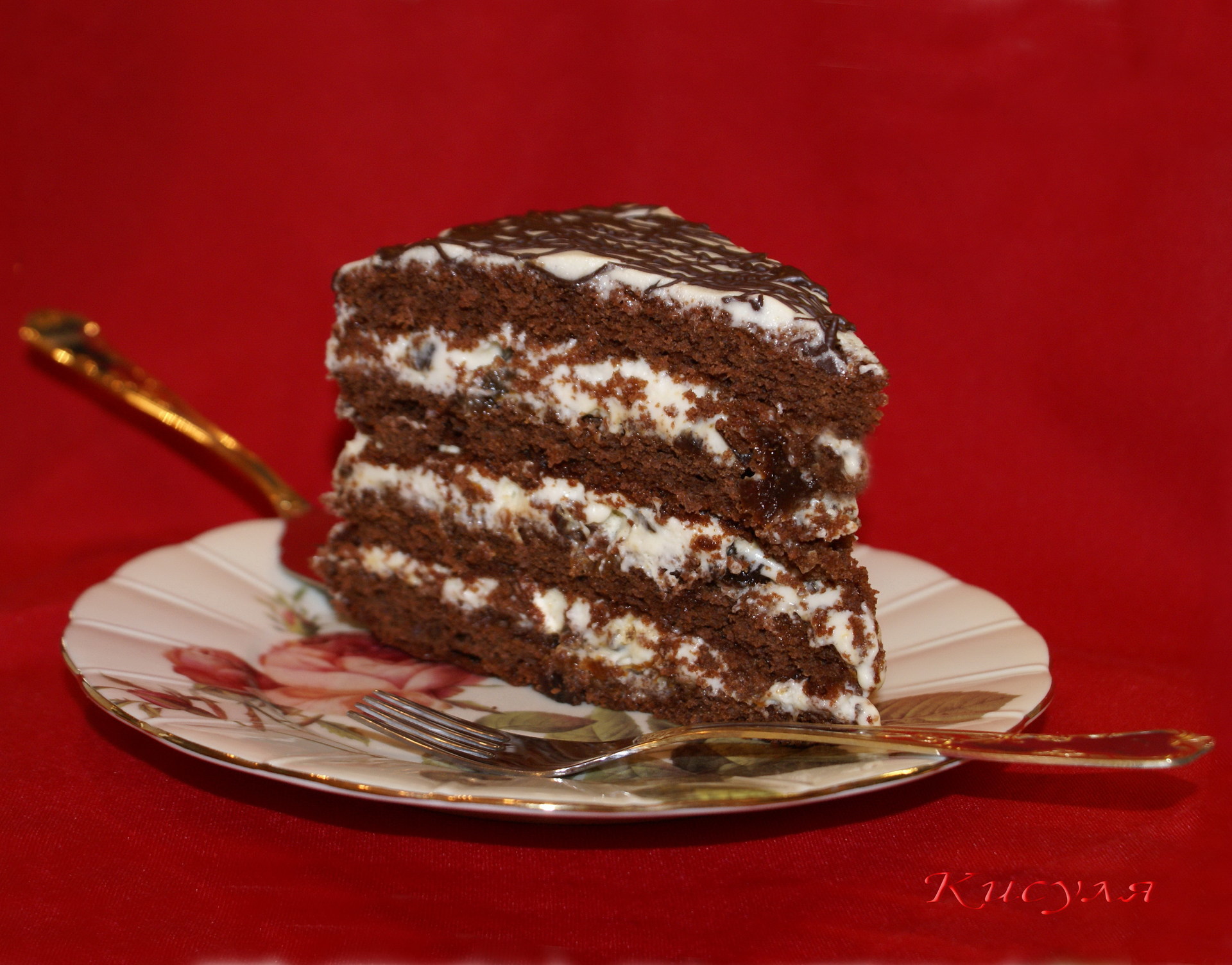 Шоколадный торт с черносливом - пошаговый рецепт с фото