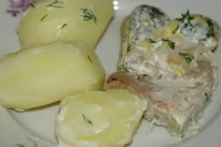 Телятина со сморчками в сливочном соусе (дуэль)