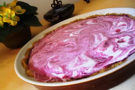 Plum chiffon pie (cливовый шифоновый пирог).