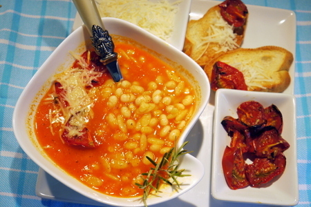 Томатный суп с фасолью – пошаговый рецепт приготовления с фото