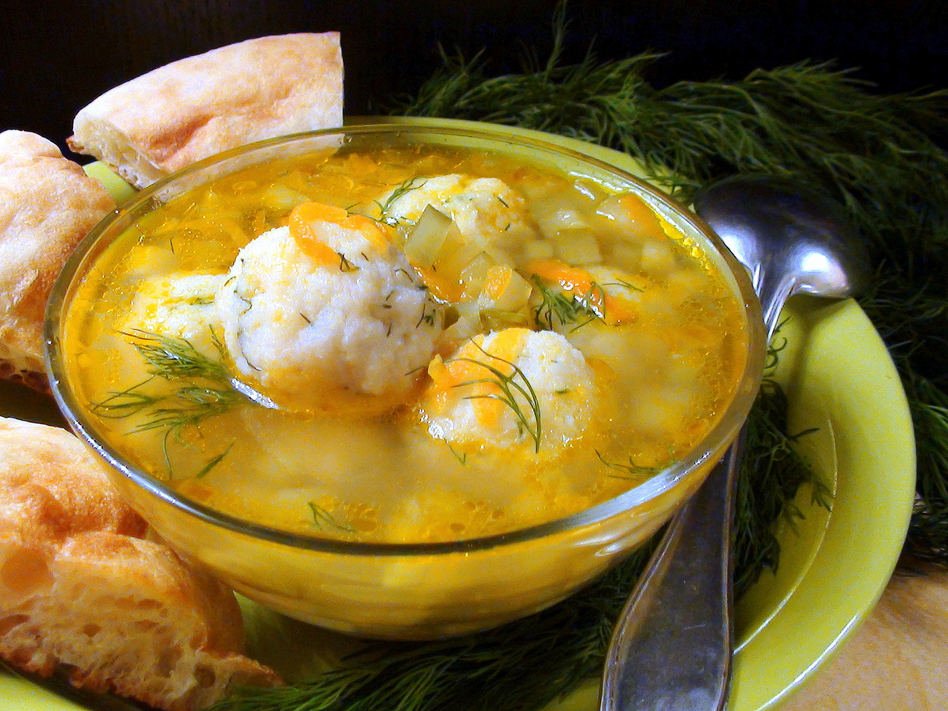 Суп с рыбными фрикадельками самый вкусный рецепт с фото